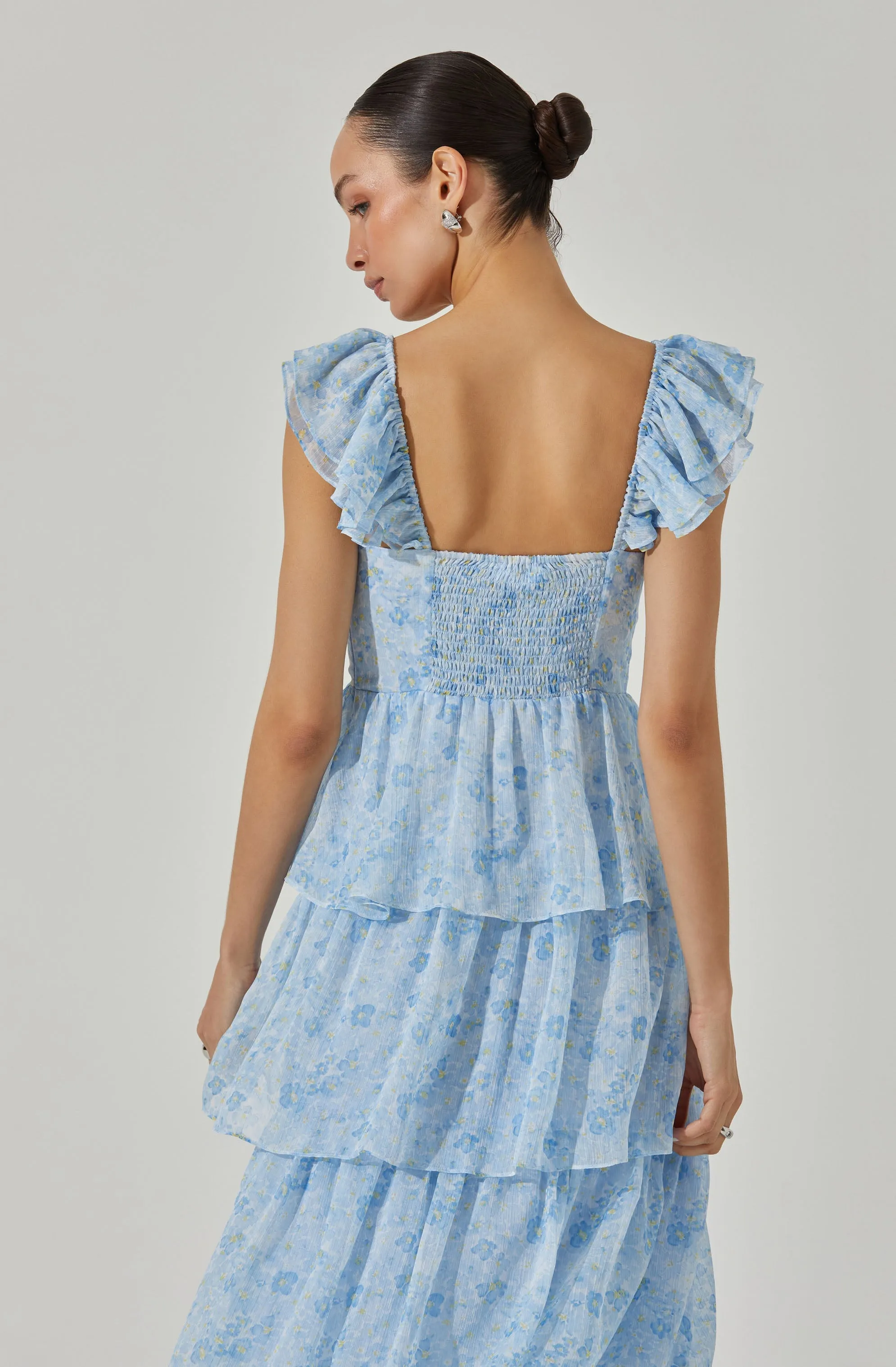 Premium Quality Midsummer Floral Tiered Maxi Dress  Almost Gone!