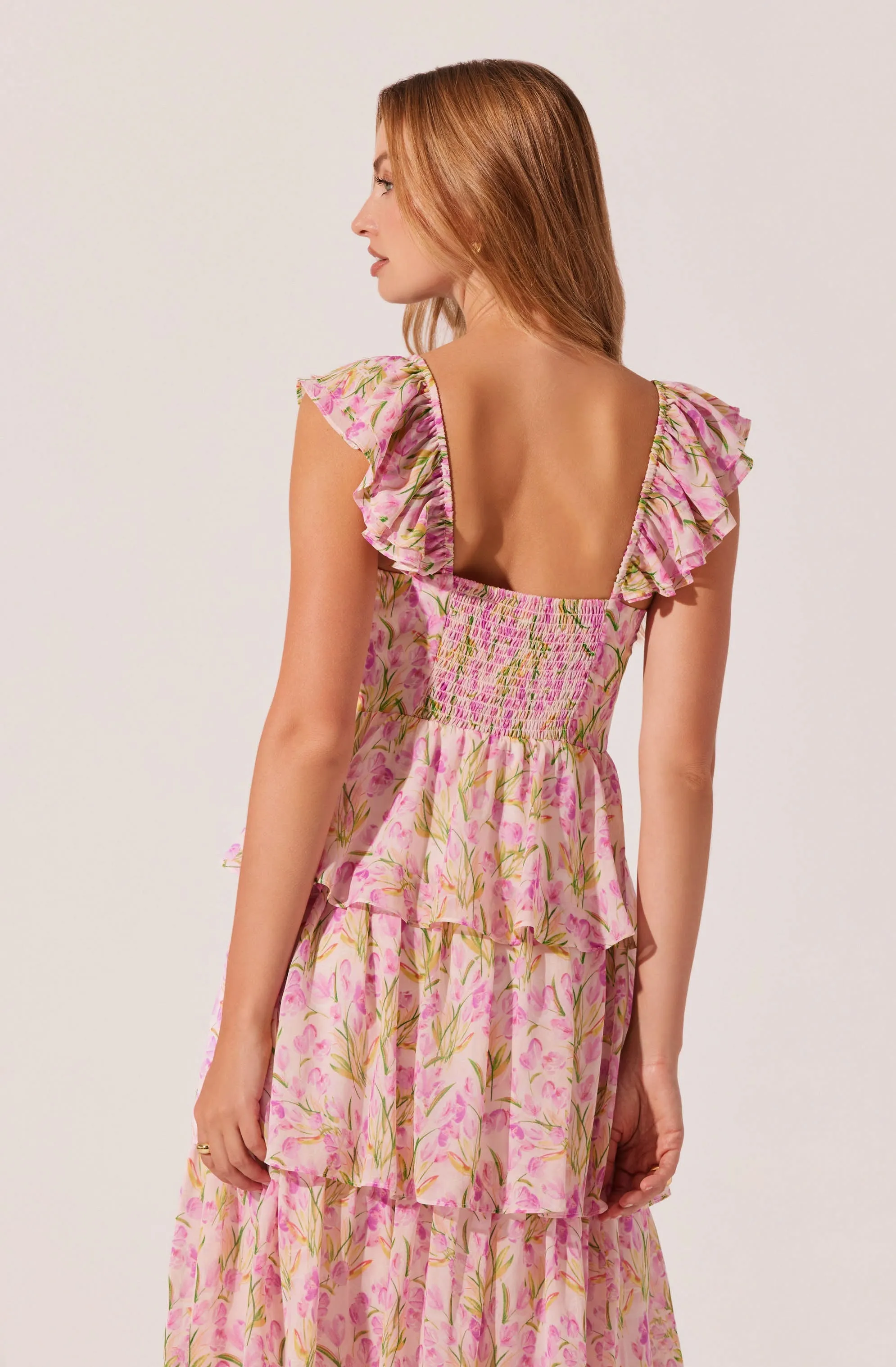 Premium Quality Midsummer Floral Tiered Maxi Dress  Almost Gone!