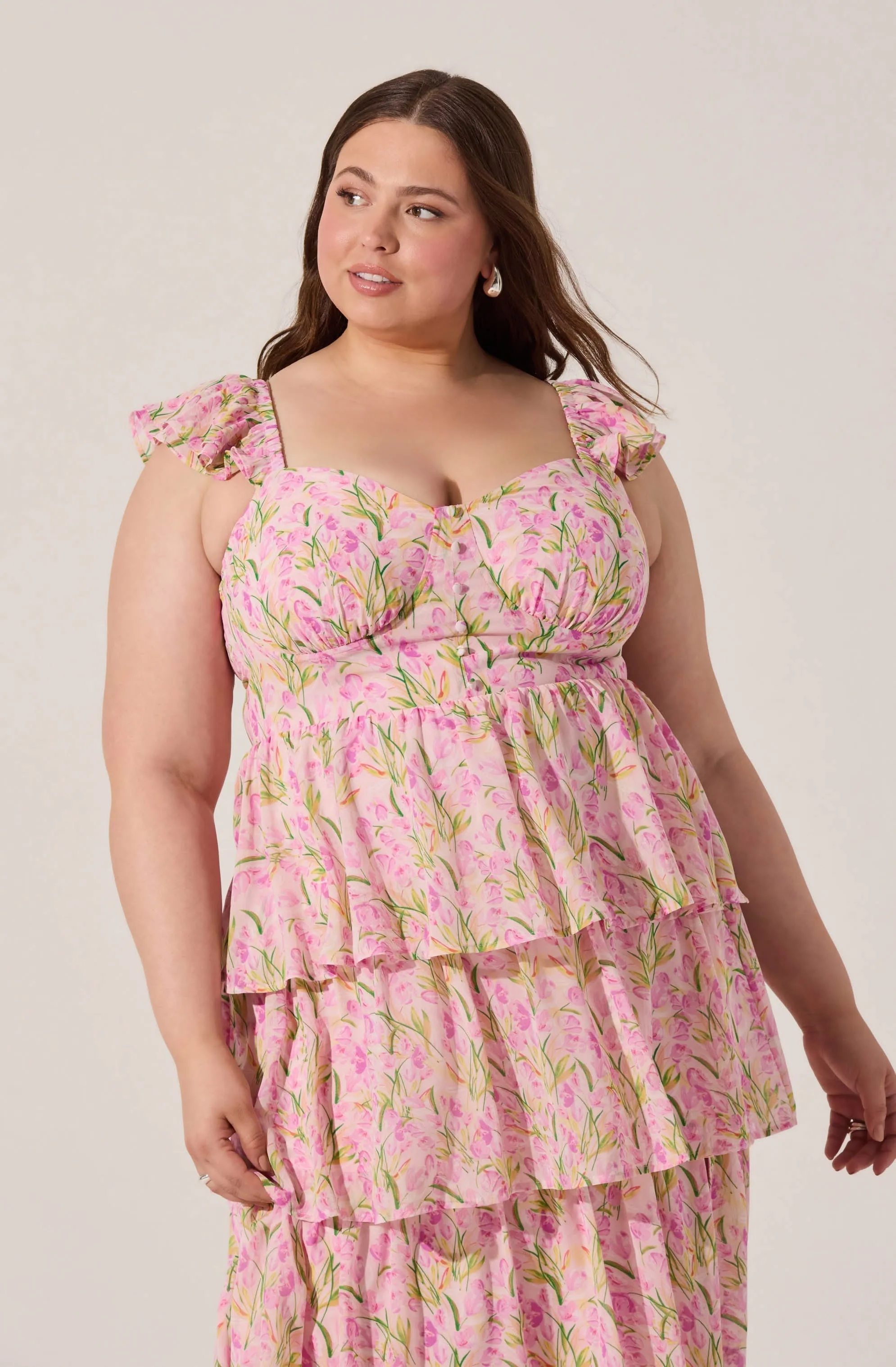 Premium Quality Midsummer Floral Tiered Maxi Dress  Almost Gone!