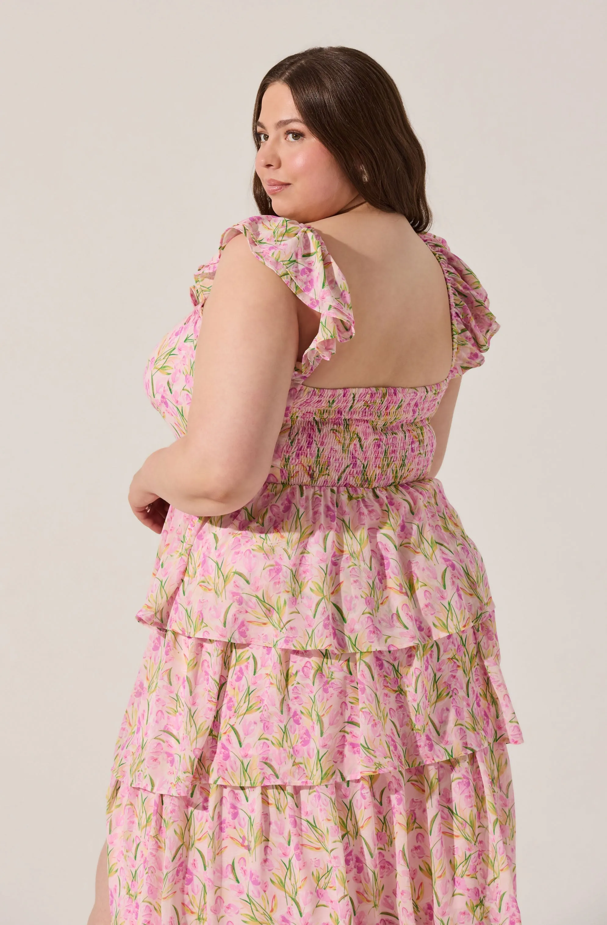 Premium Quality Midsummer Floral Tiered Maxi Dress  Almost Gone!
