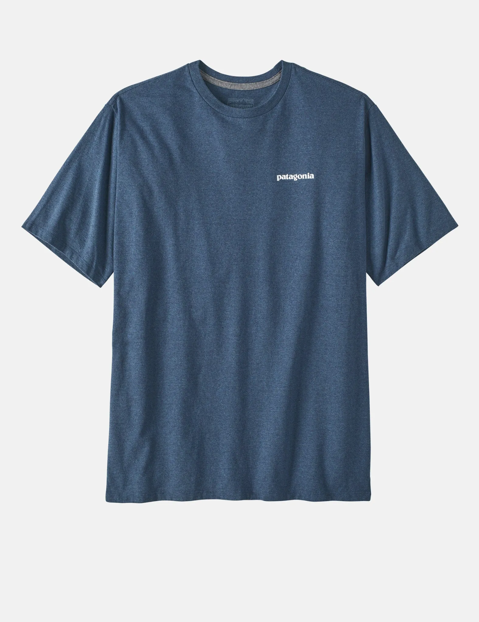 Premium Quality Patagonia P-6 Logo Responsibili-Tee T-Shirt - Utility Blue  Limited Release!