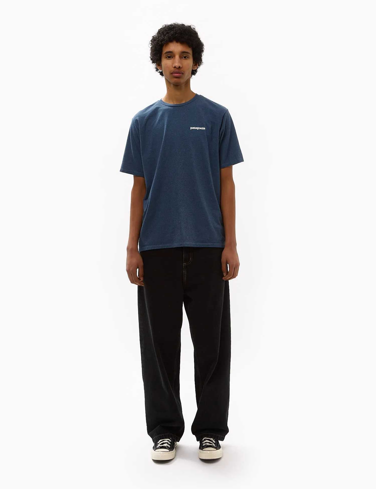 Premium Quality Patagonia P-6 Logo Responsibili-Tee T-Shirt - Utility Blue  Limited Release!