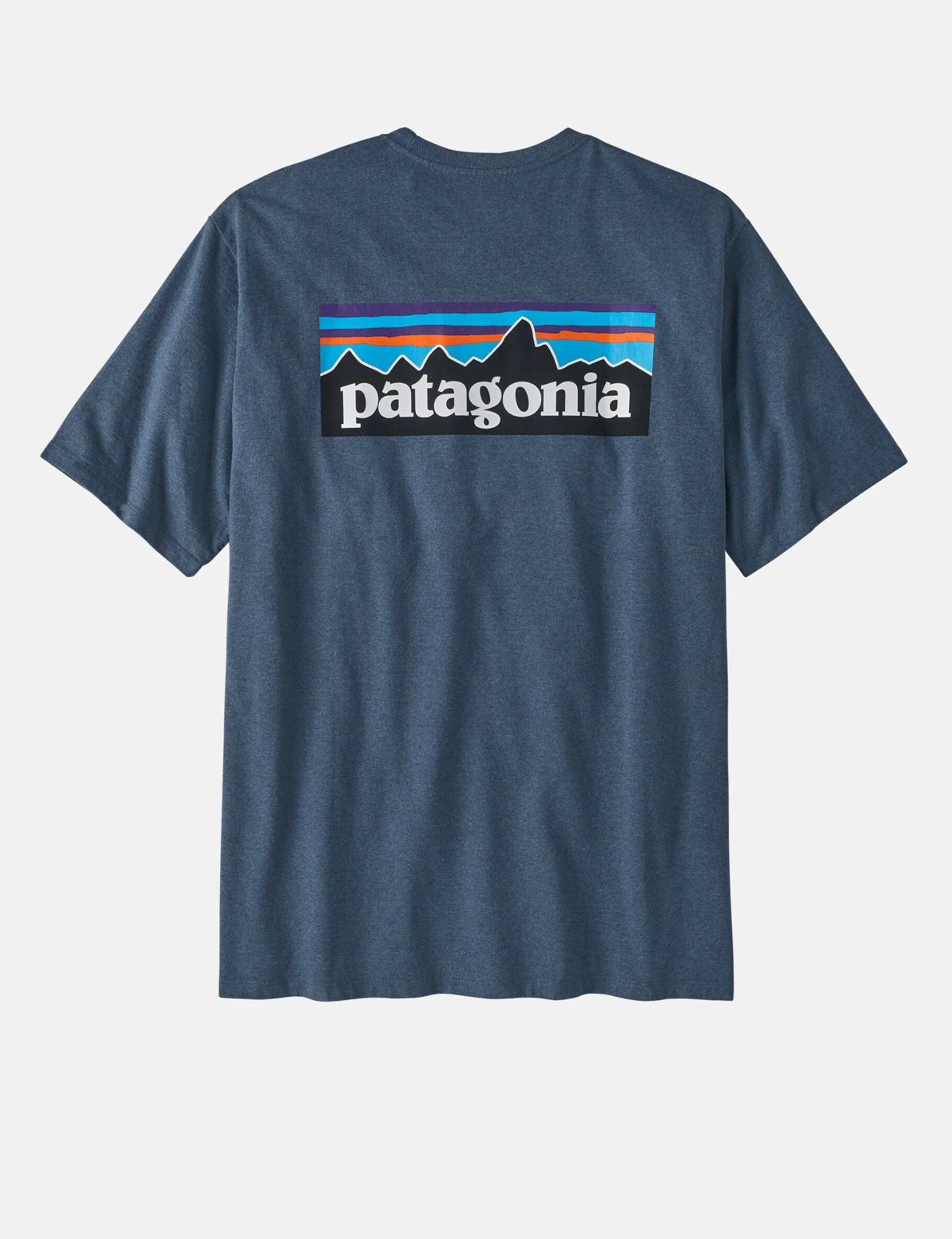 Premium Quality Patagonia P-6 Logo Responsibili-Tee T-Shirt - Utility Blue  Limited Release!