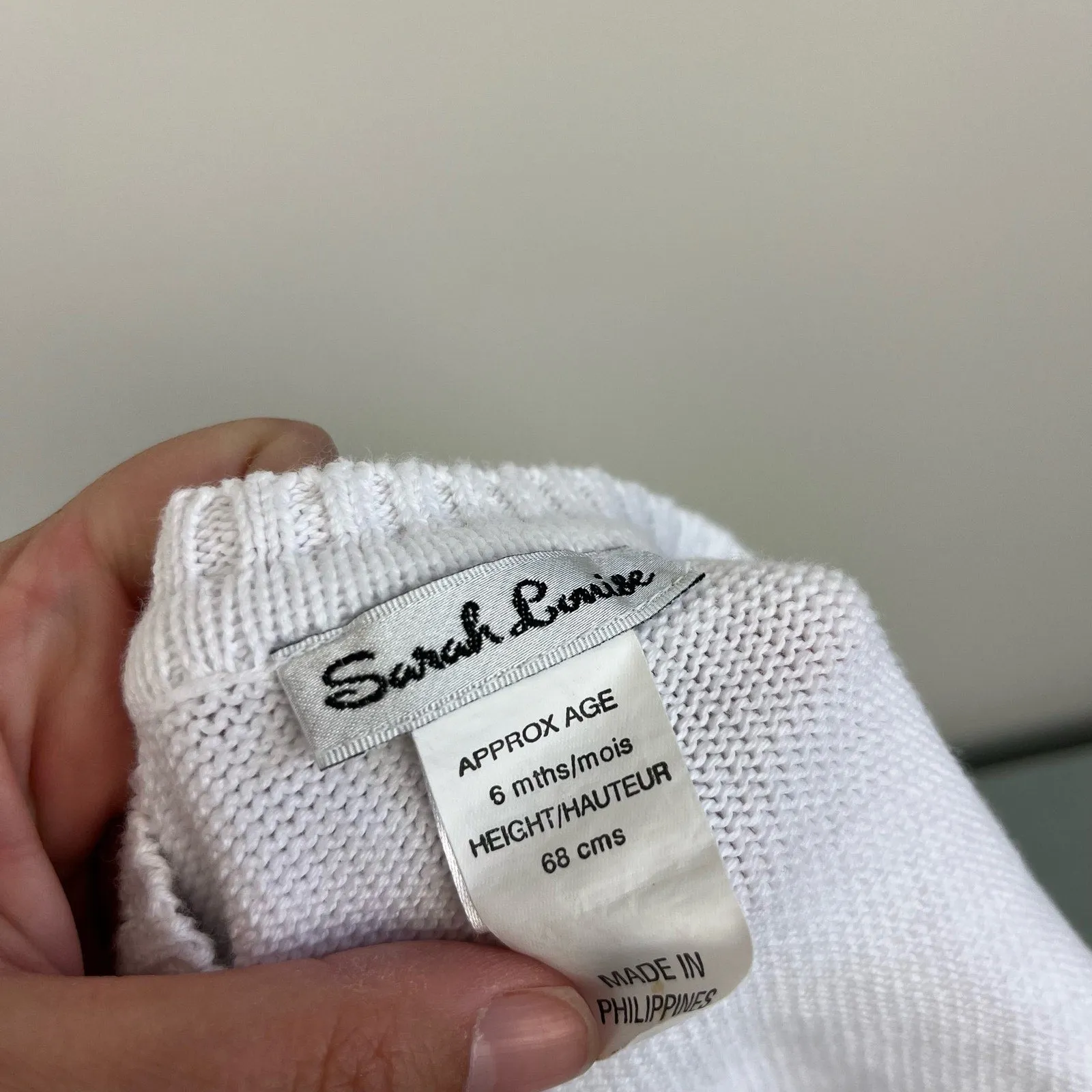 Premium Quality Sarah Louise White Cable Knit Cardigan 6 Months  Limited Stock!
