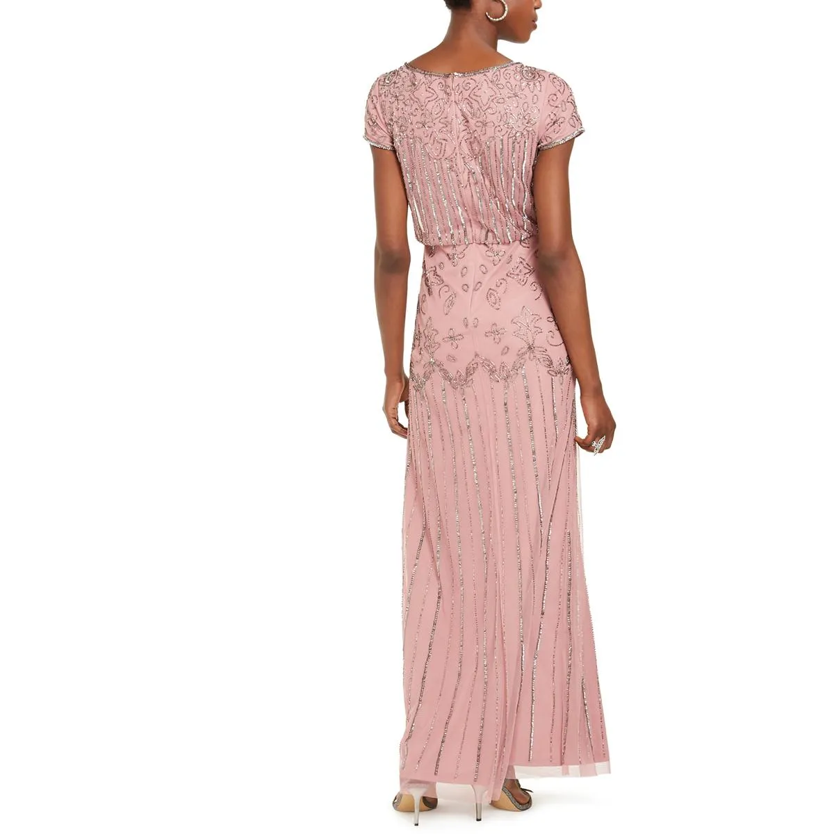 Premium Quality Womens Chiffon Embellished Formal Dress  Last Few Pieces!