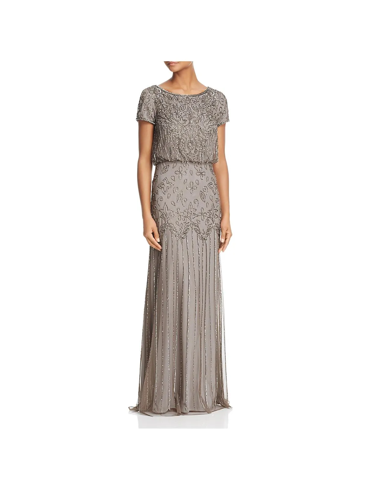 Premium Quality Womens Chiffon Embellished Formal Dress  Last Few Pieces!
