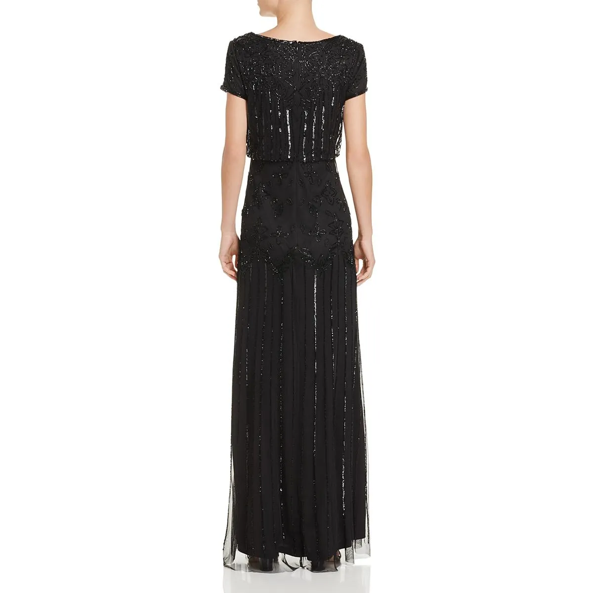 Premium Quality Womens Chiffon Embellished Formal Dress  Last Few Pieces!