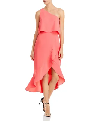 Premium Quality Womens Crepe One Shoulder Cocktail and Party Dress  Limited Stock!