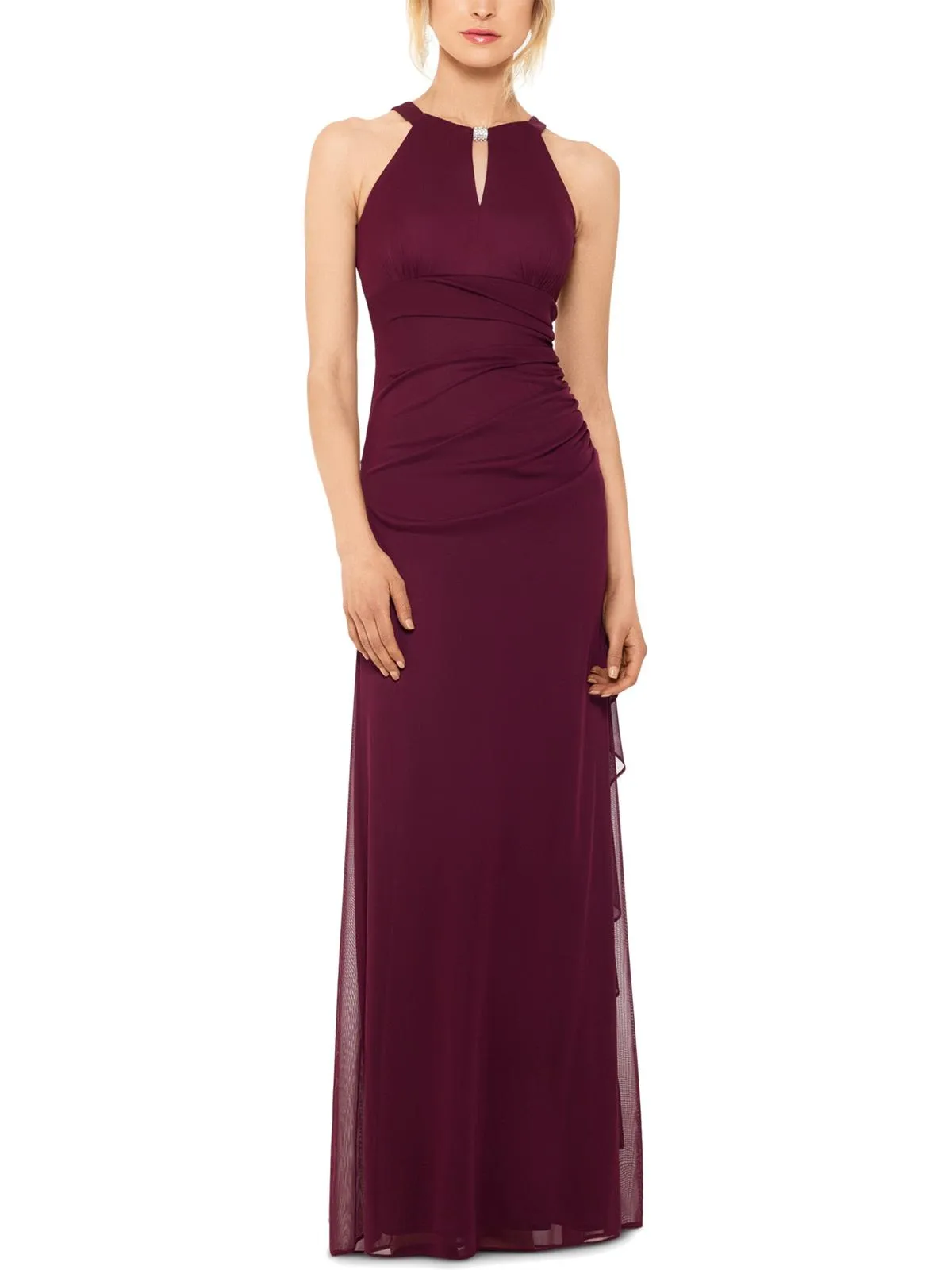 Premium Quality Womens Embellished Keyhole Evening Dress  Limited Availability!