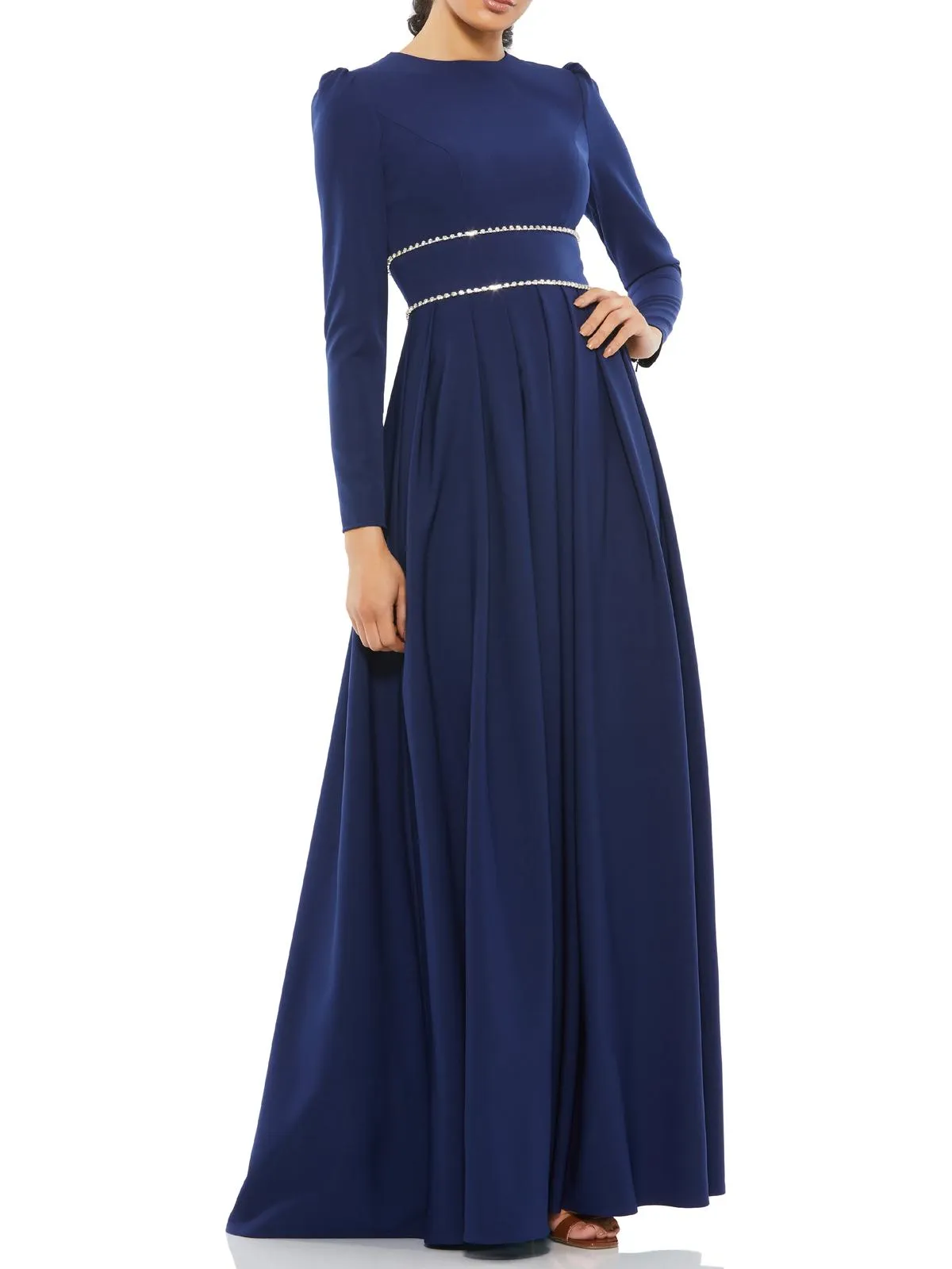 Premium Quality Womens Embellished Long Evening Dress  Ends Soon!