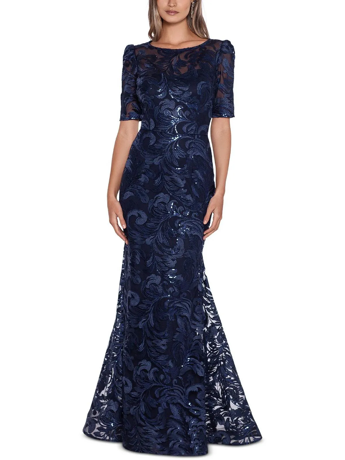 Premium Quality Womens Sequined Mesh Evening Dress  Almost Gone!