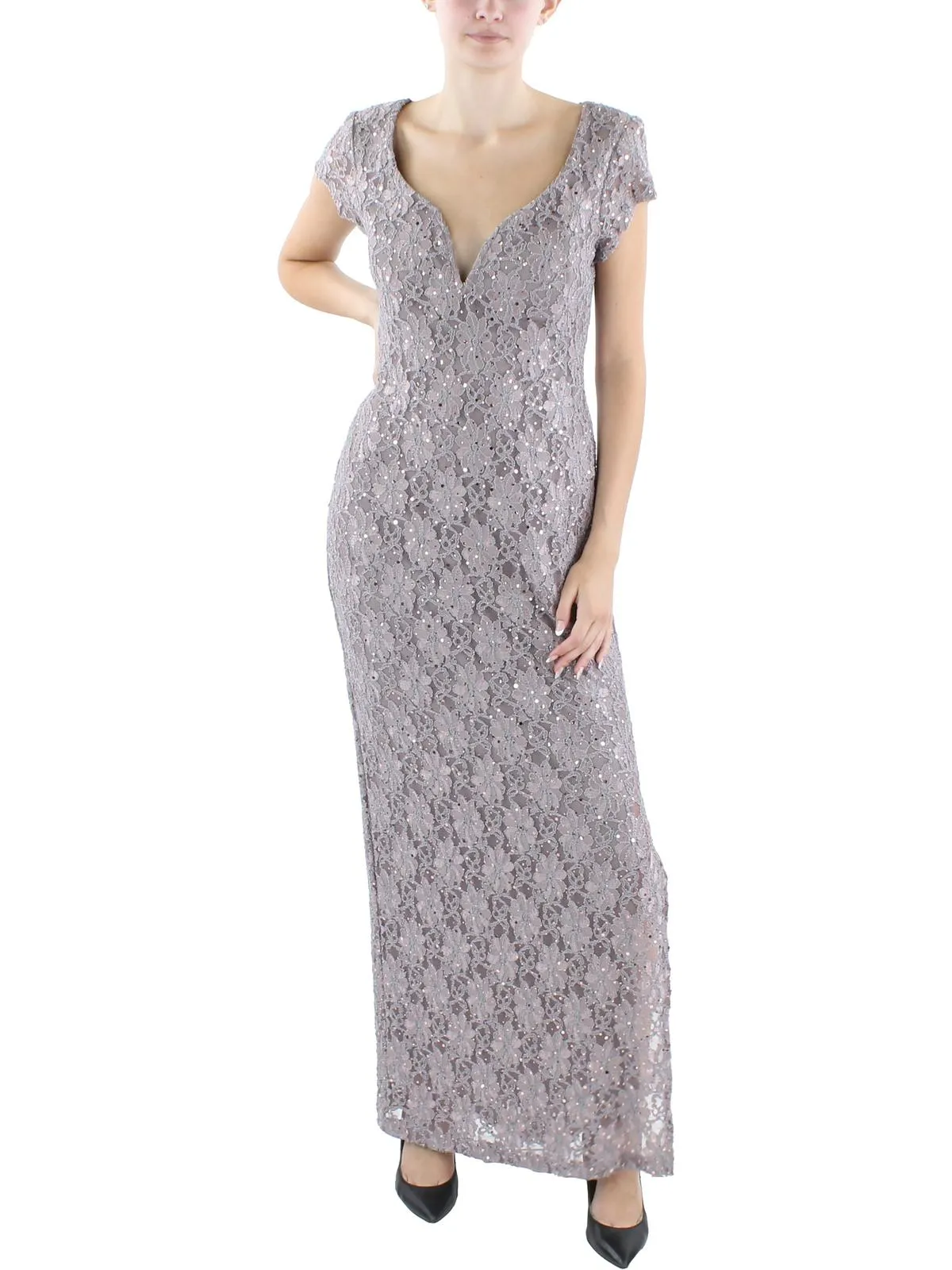Premium Quality Womens Sweetheart Neckline Embellished Evening Dress  Going Fast!
