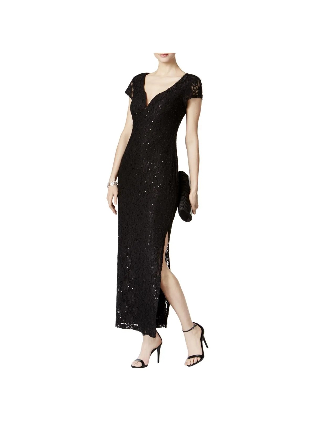 Premium Quality Womens Sweetheart Neckline Embellished Evening Dress  Going Fast!