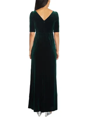Premium Quality Womens Velvet Hi-Low Evening Dress  Today Only!