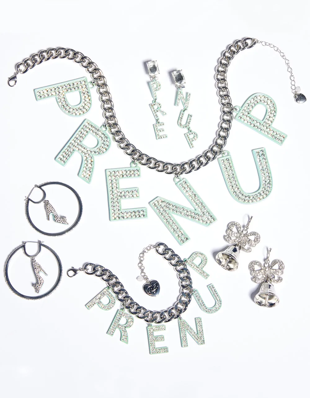 PRENUP CHARM BRACELET CRYSTAL Betsey Johnson