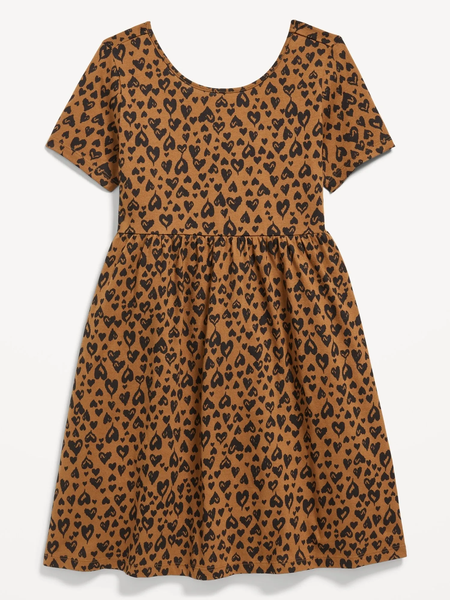 Printed Fit and Flare Dress for Girls
