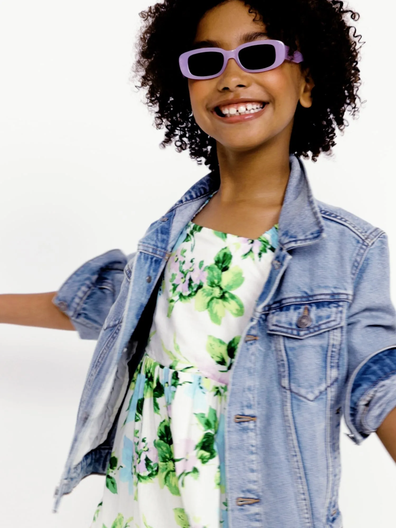 Printed Sleeveless Tiered Dress for Girls