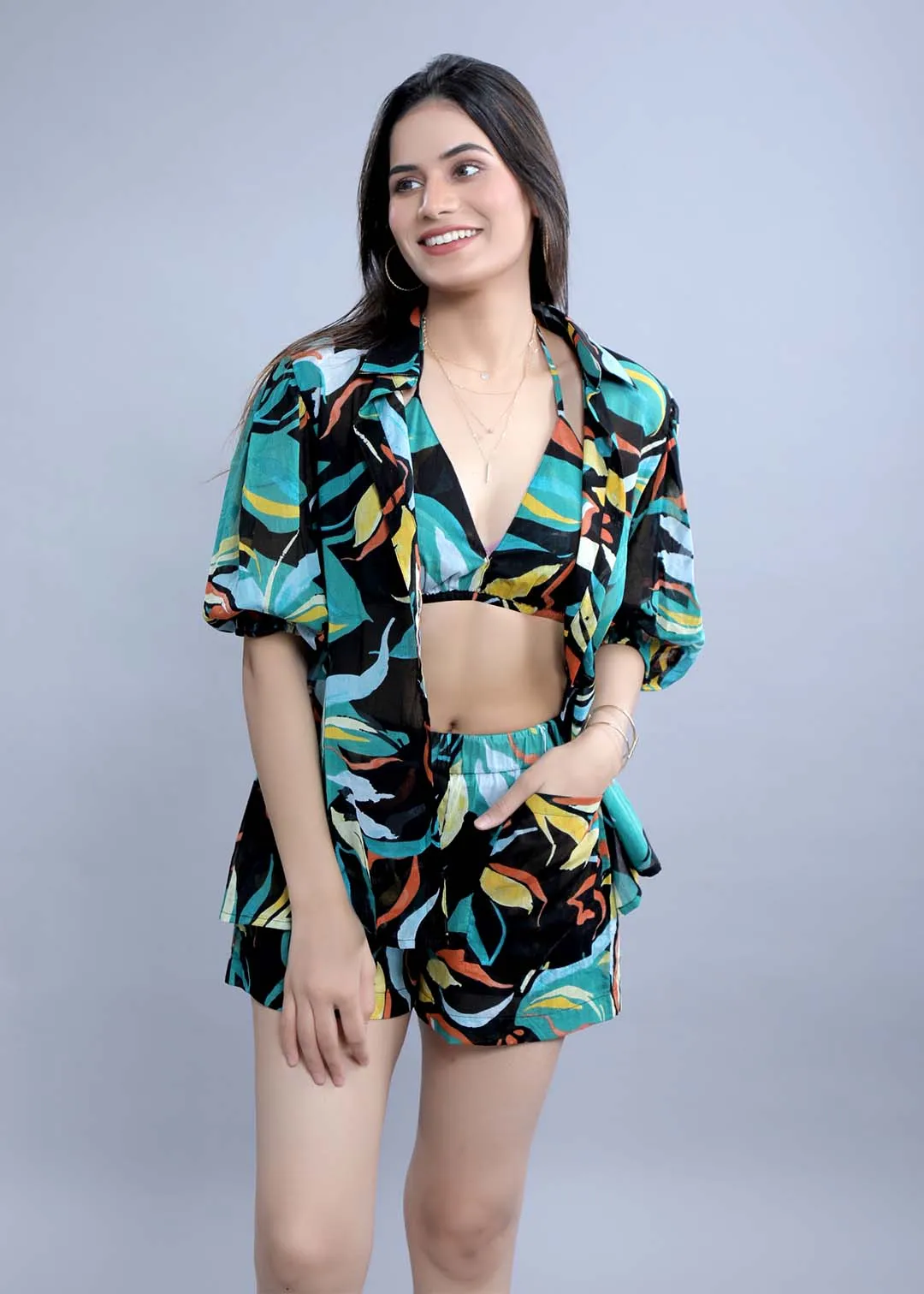 Printed Women's Shorts For Summer French Theory