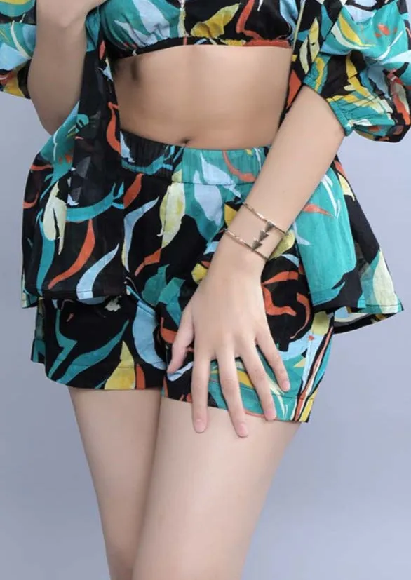 Printed Women's Shorts For Summer French Theory