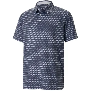 Puma MATTR Flamingo Polo Shirt - Navy Blazer/Bright White