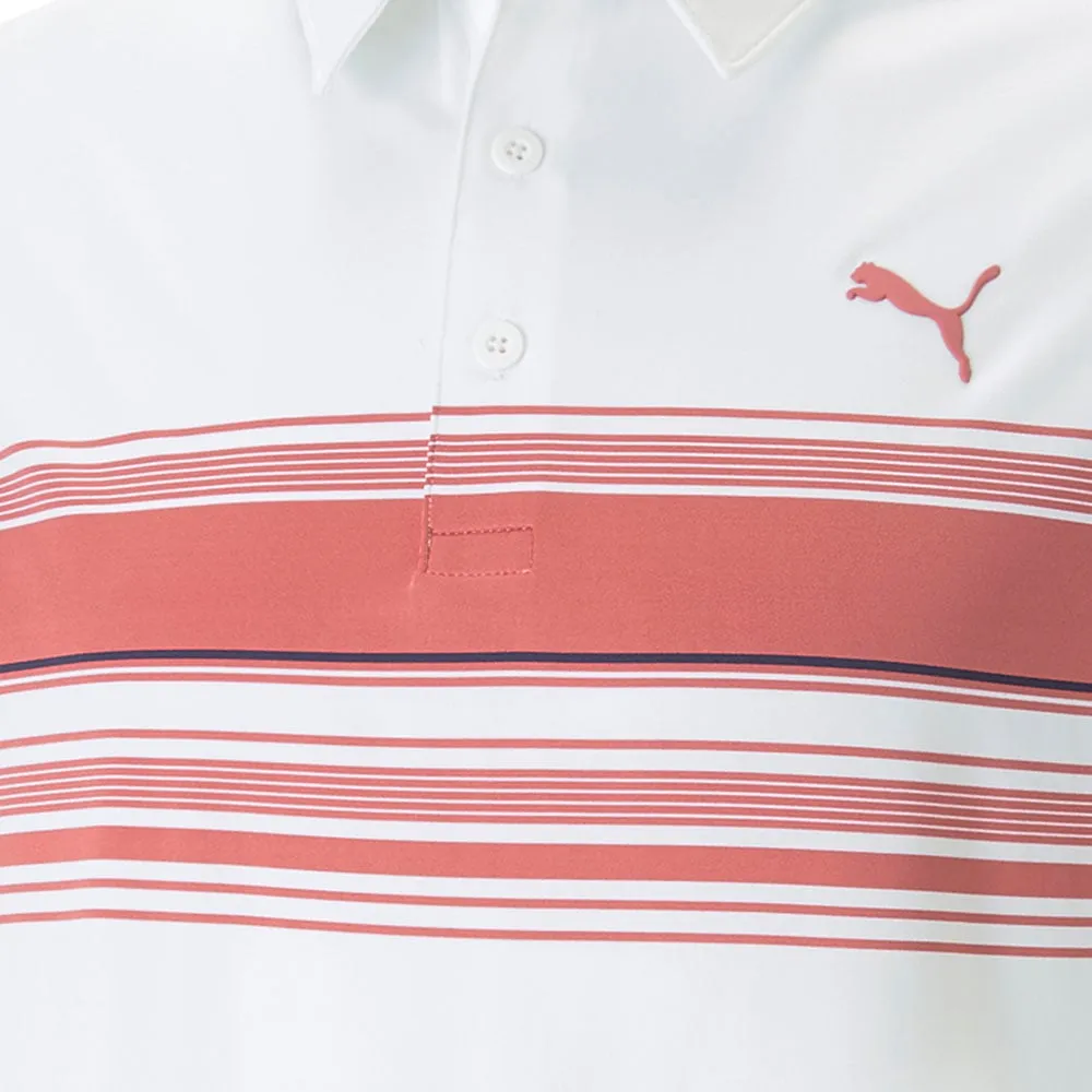 Puma MATTR Grind Polo Shirt - Bright White/Heartfelt