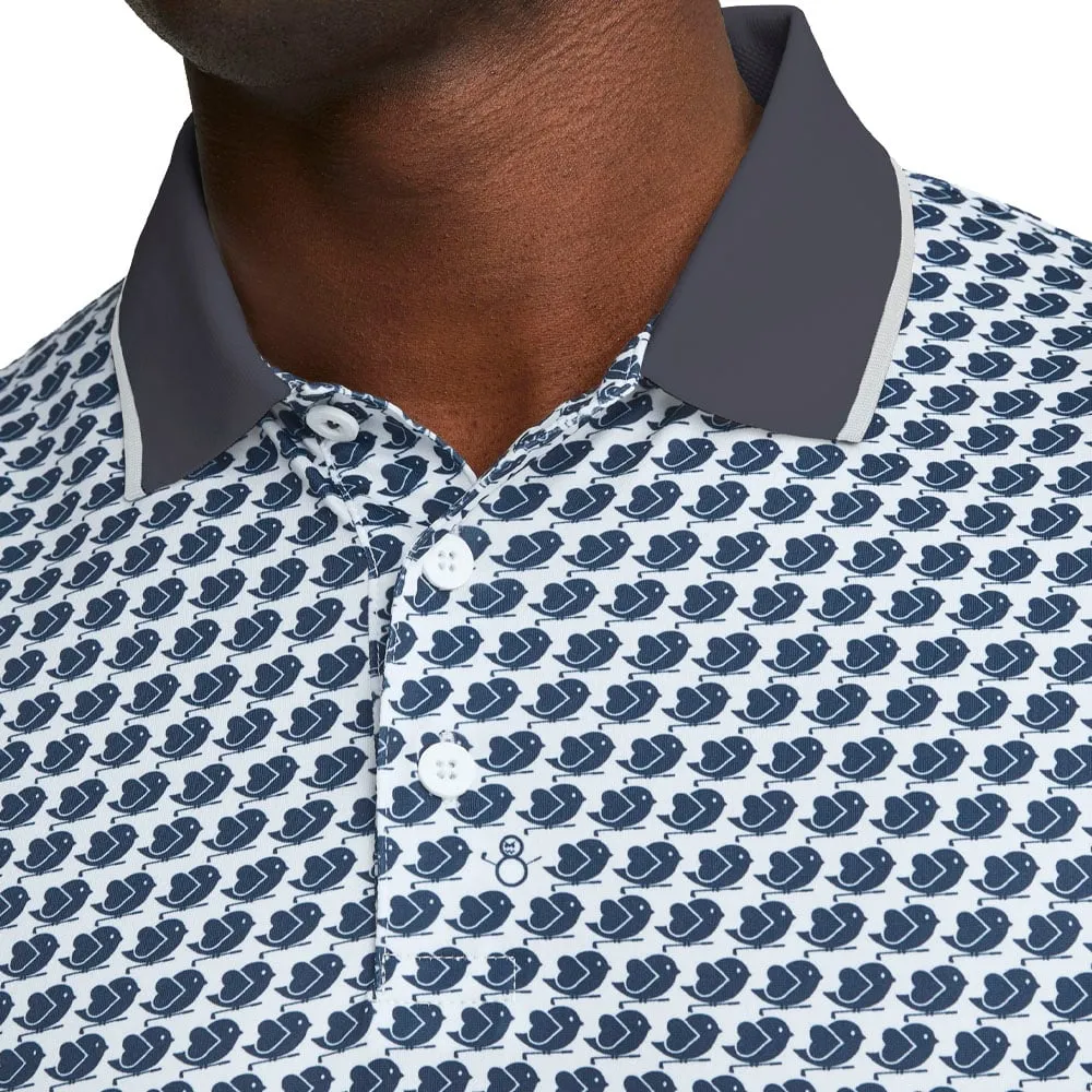 Puma MATTR Love/H8 Polo Shirt - Bright White/Navy Blazer