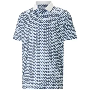 Puma MATTR Love/H8 Polo Shirt - Bright White/Navy Blazer