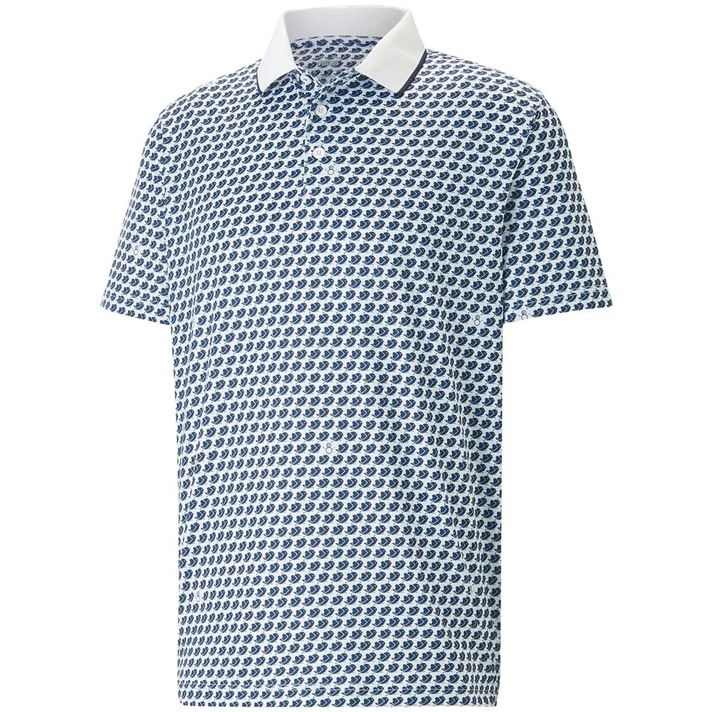 Puma MATTR Love/H8 Polo Shirt - Bright White/Navy Blazer