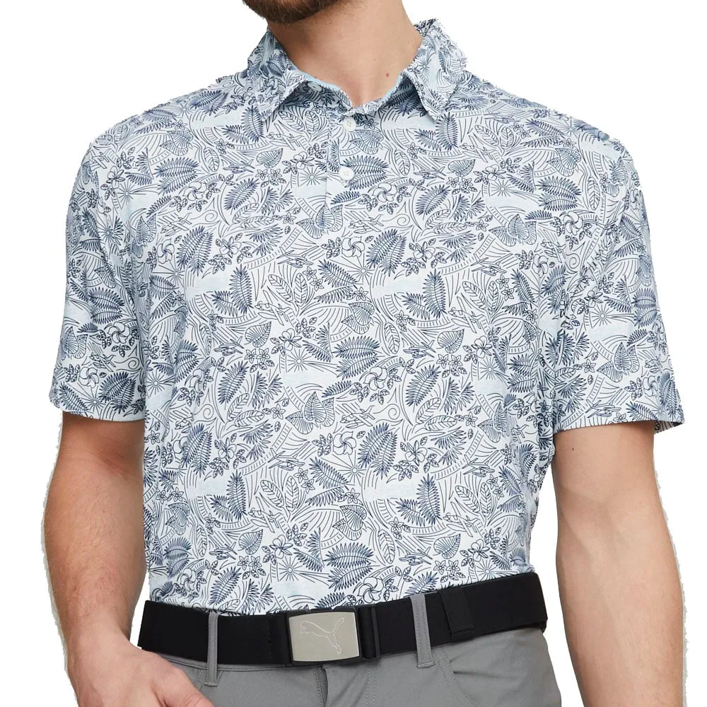 Puma MATTR Seaplanes Polo Shirt - Navy Blazer/Tropical Aqua