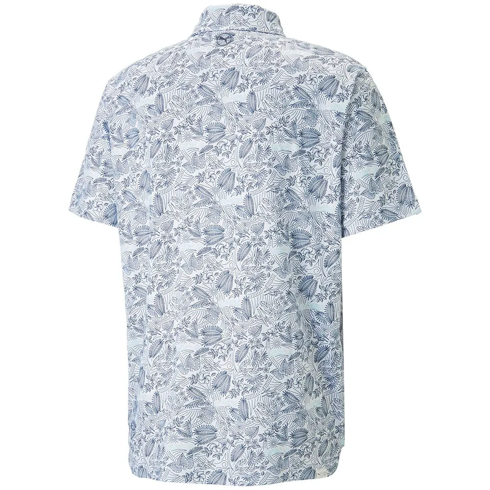 Puma MATTR Seaplanes Polo Shirt - Navy Blazer/Tropical Aqua