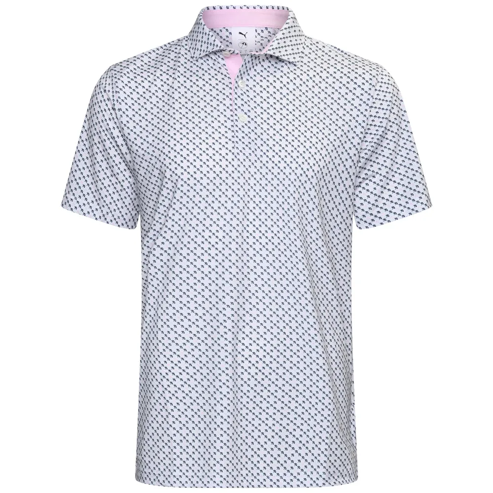Puma X AP Micro Umbrellas Polo Shirt - White Glow