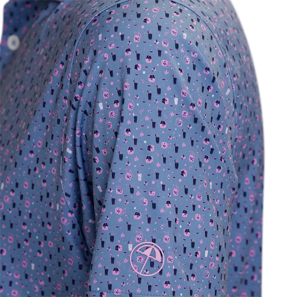 Puma X AP Tea Time Polo Shirt - Zen Blue/Pale Pink