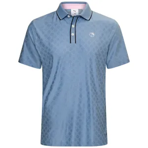 Puma X AP Tipped Jacquard Polo Shirt - Zen Blue