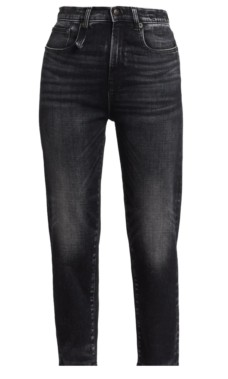 R13 Shelley Slim-Fit Mid-Rise Jeans Size 29