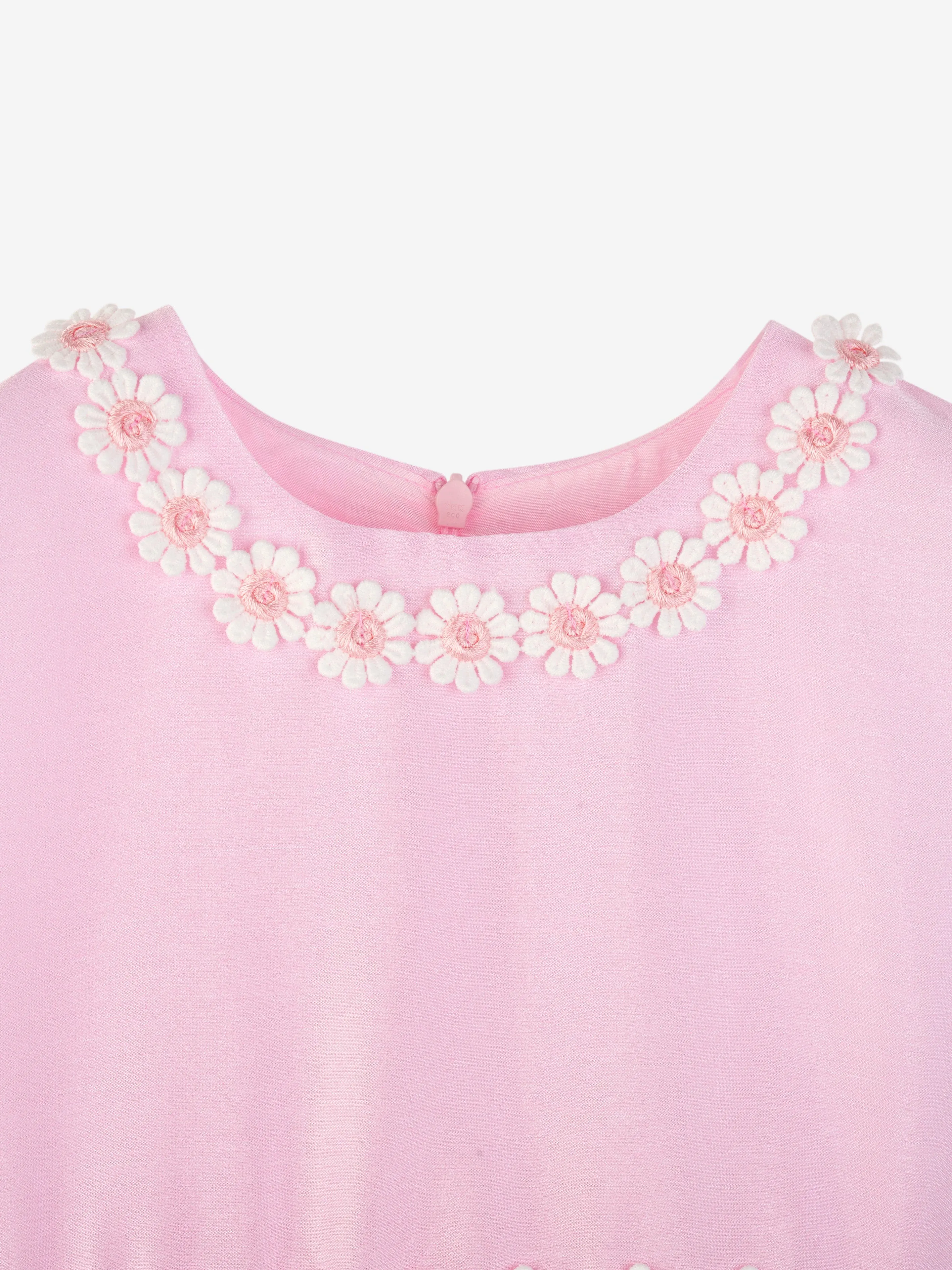 Rachel Riley Girls Daisy Tulle Dress in Pink