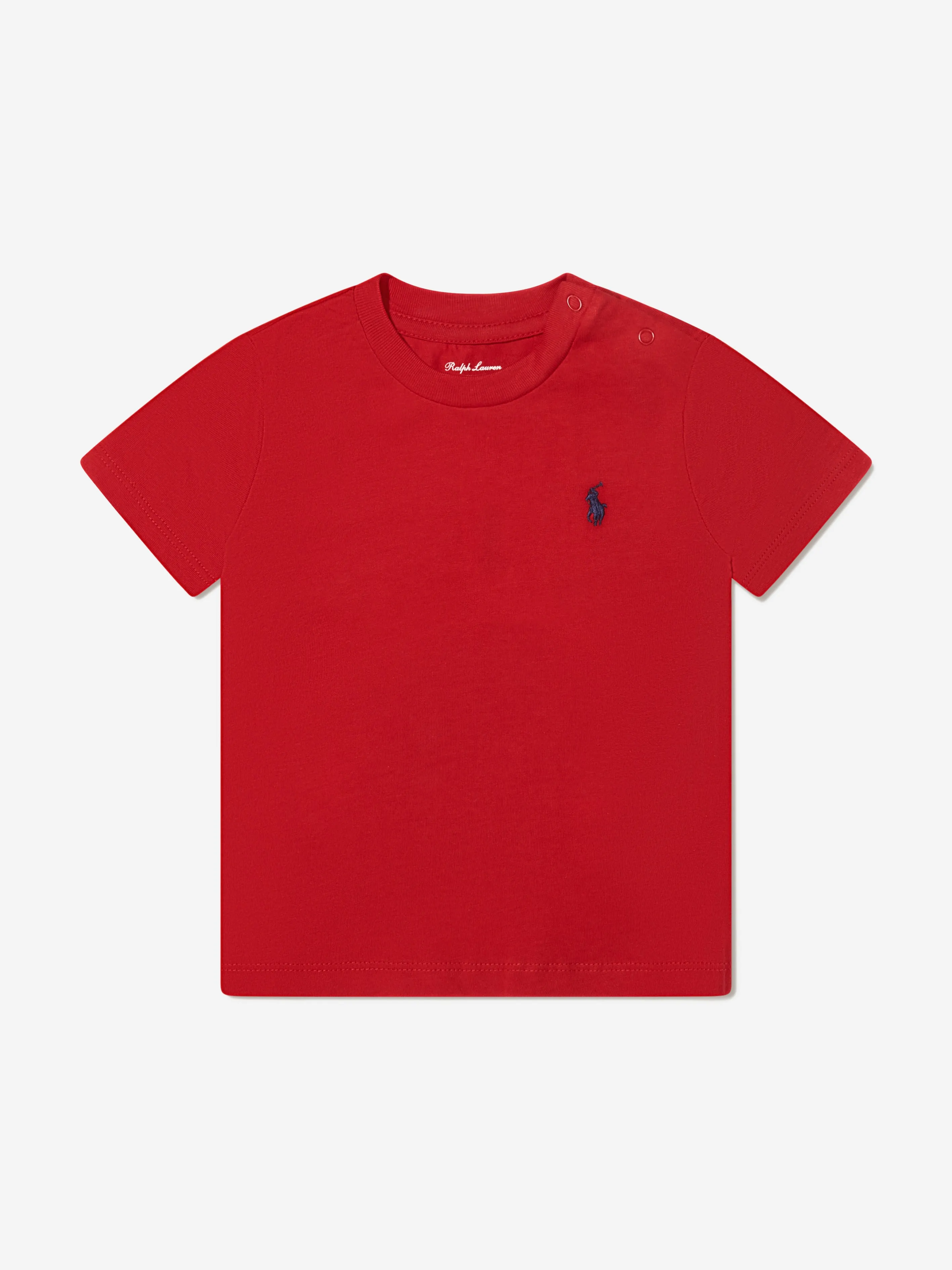 Ralph Lauren Baby Boys Jersey Logo T-Shirt in Red