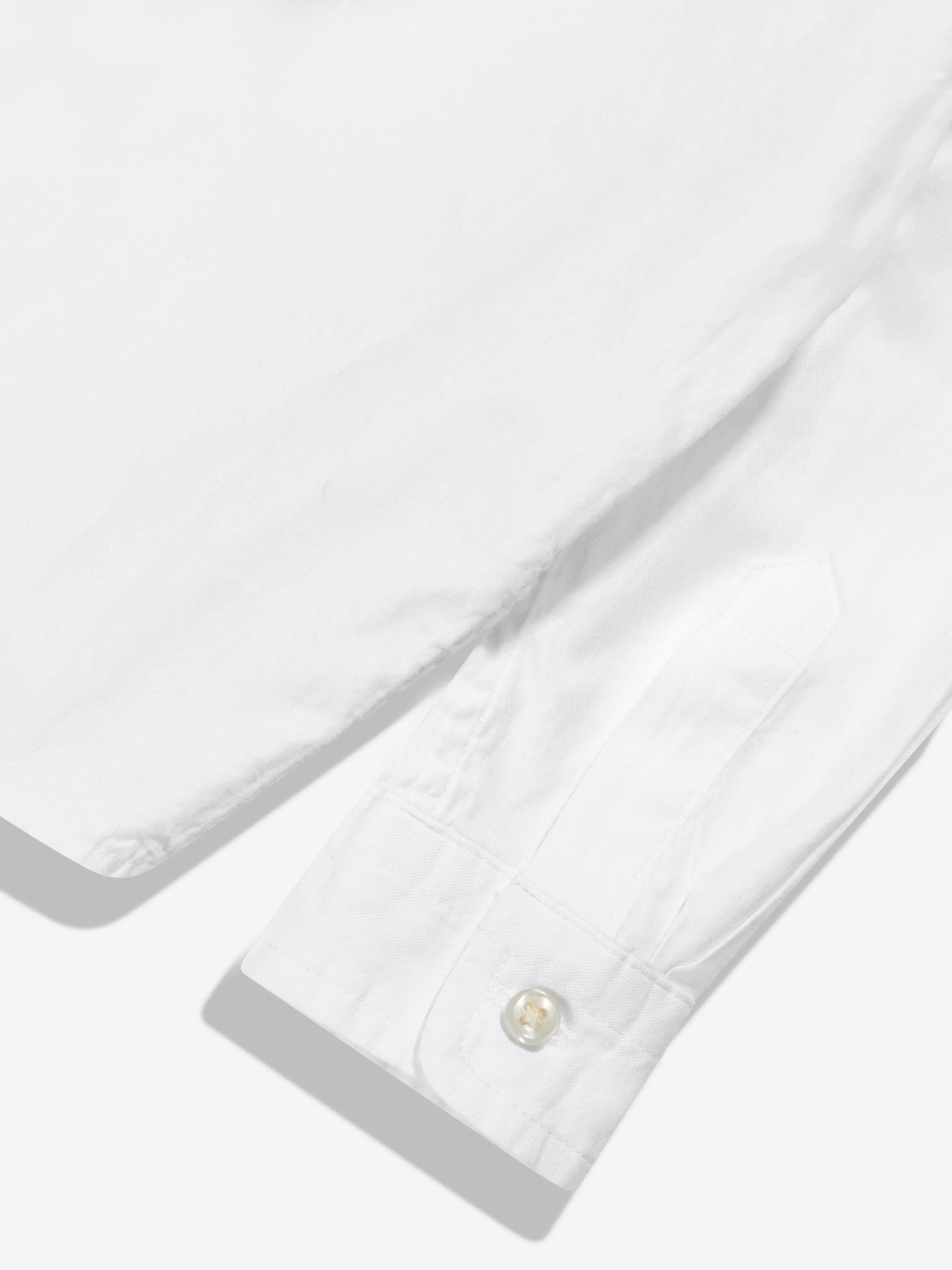 Ralph Lauren Boys Slim Fit Oxford Shirt in White