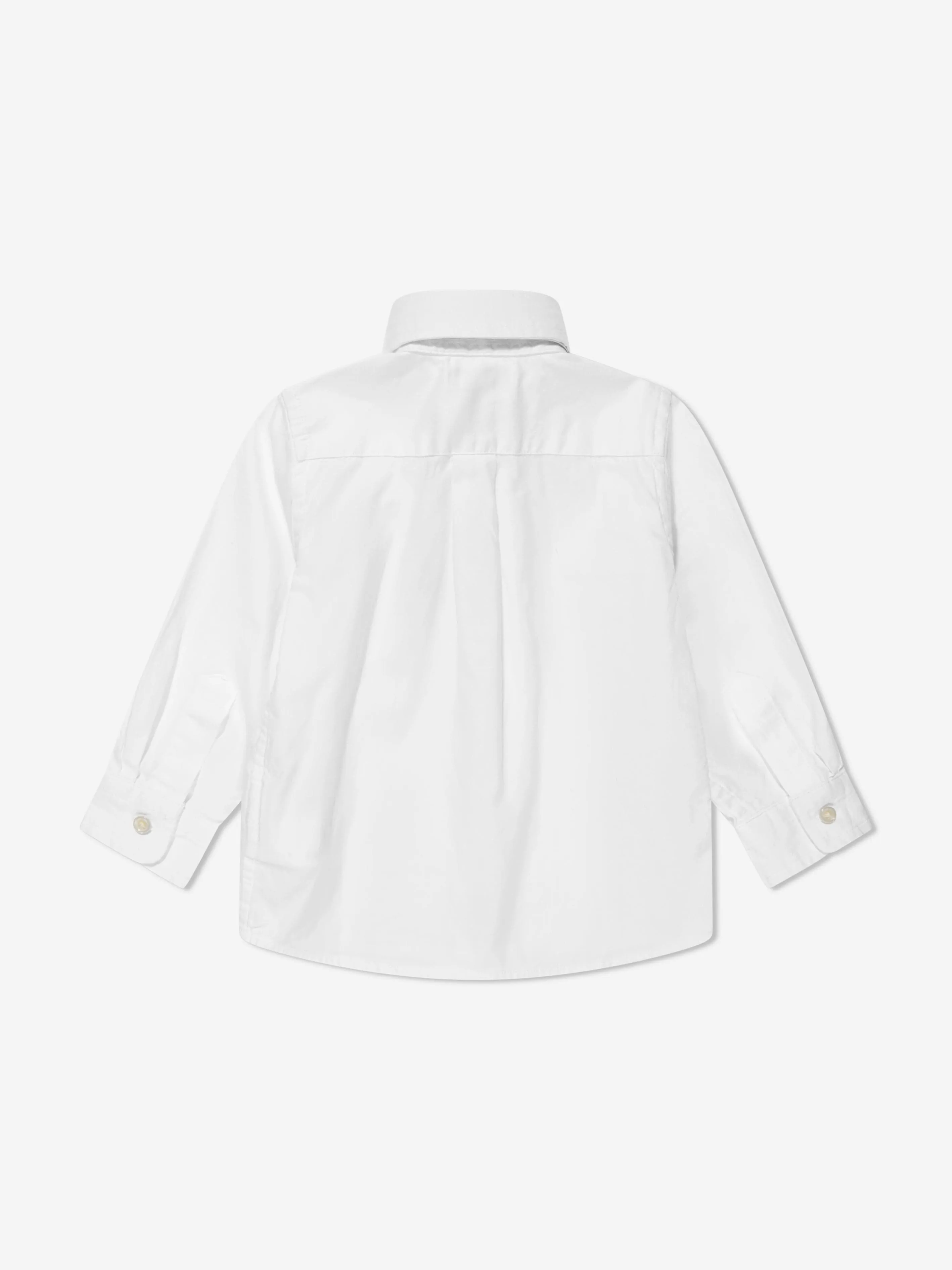 Ralph Lauren Boys Slim Fit Oxford Shirt in White