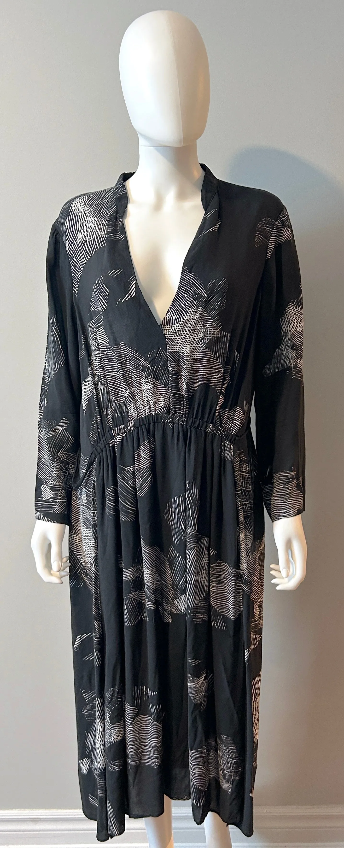 Raquel Allegra Graphic Print Dress Size XL