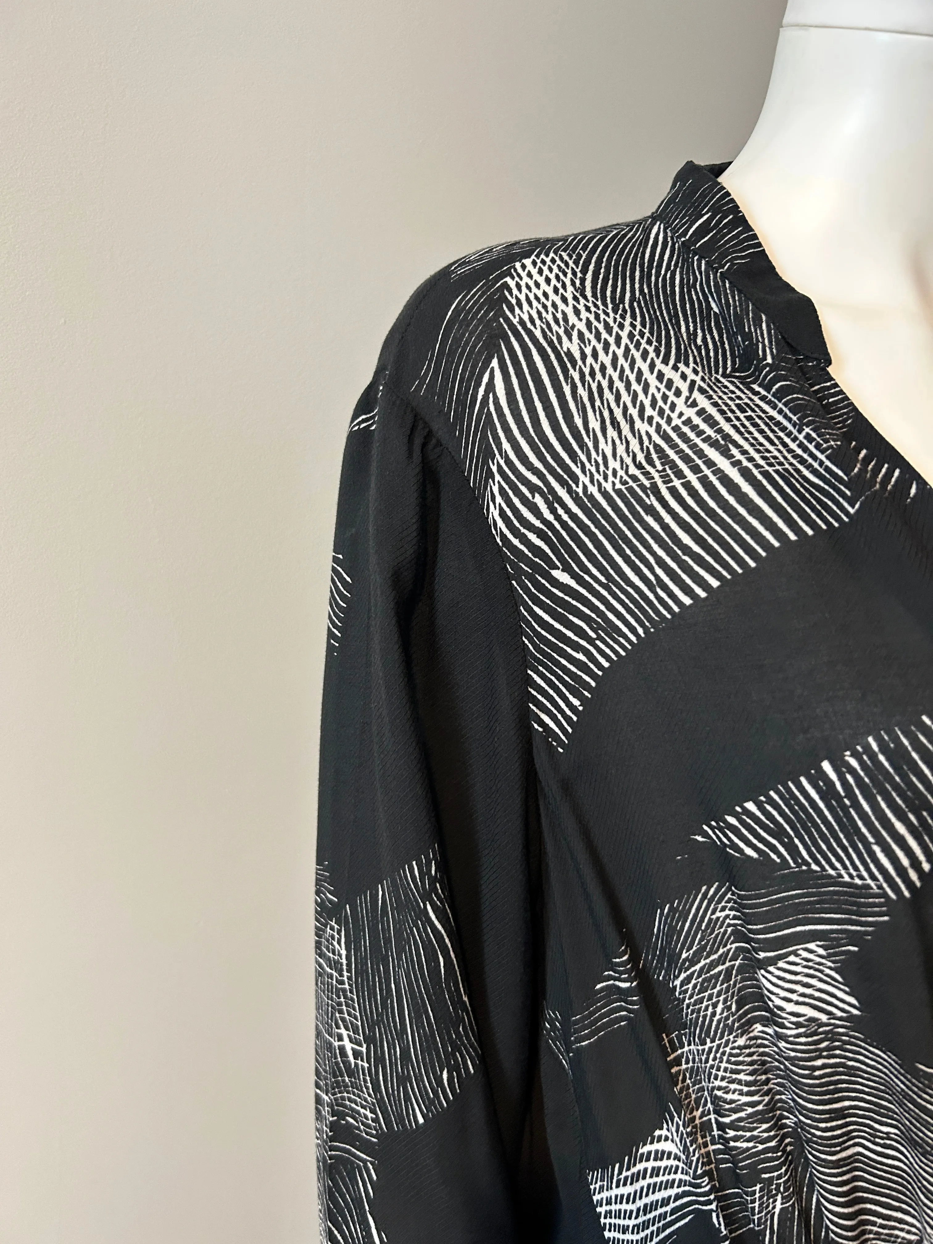 Raquel Allegra Graphic Print Dress Size XL