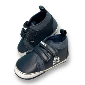 RBX Toddler Boy Size 4 Navy No-Tie Leather Style Sneakers