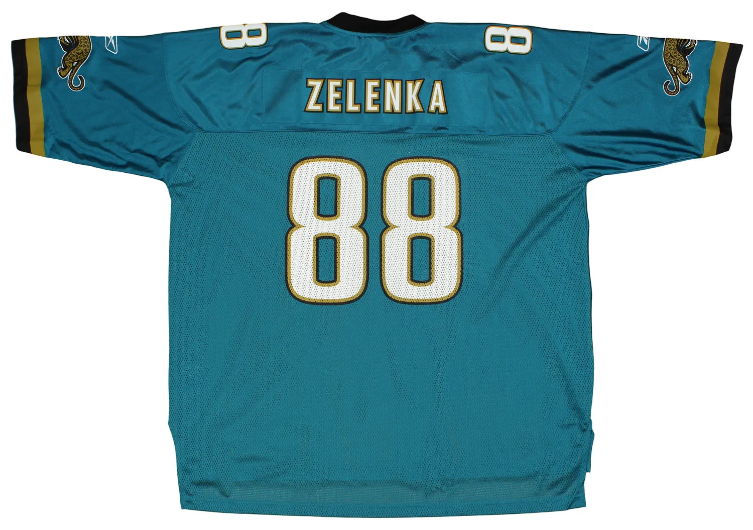 Reebok Jacksonville Jaguars Joe Zelenka #88 NFL Men's Replica Jersey, Teal