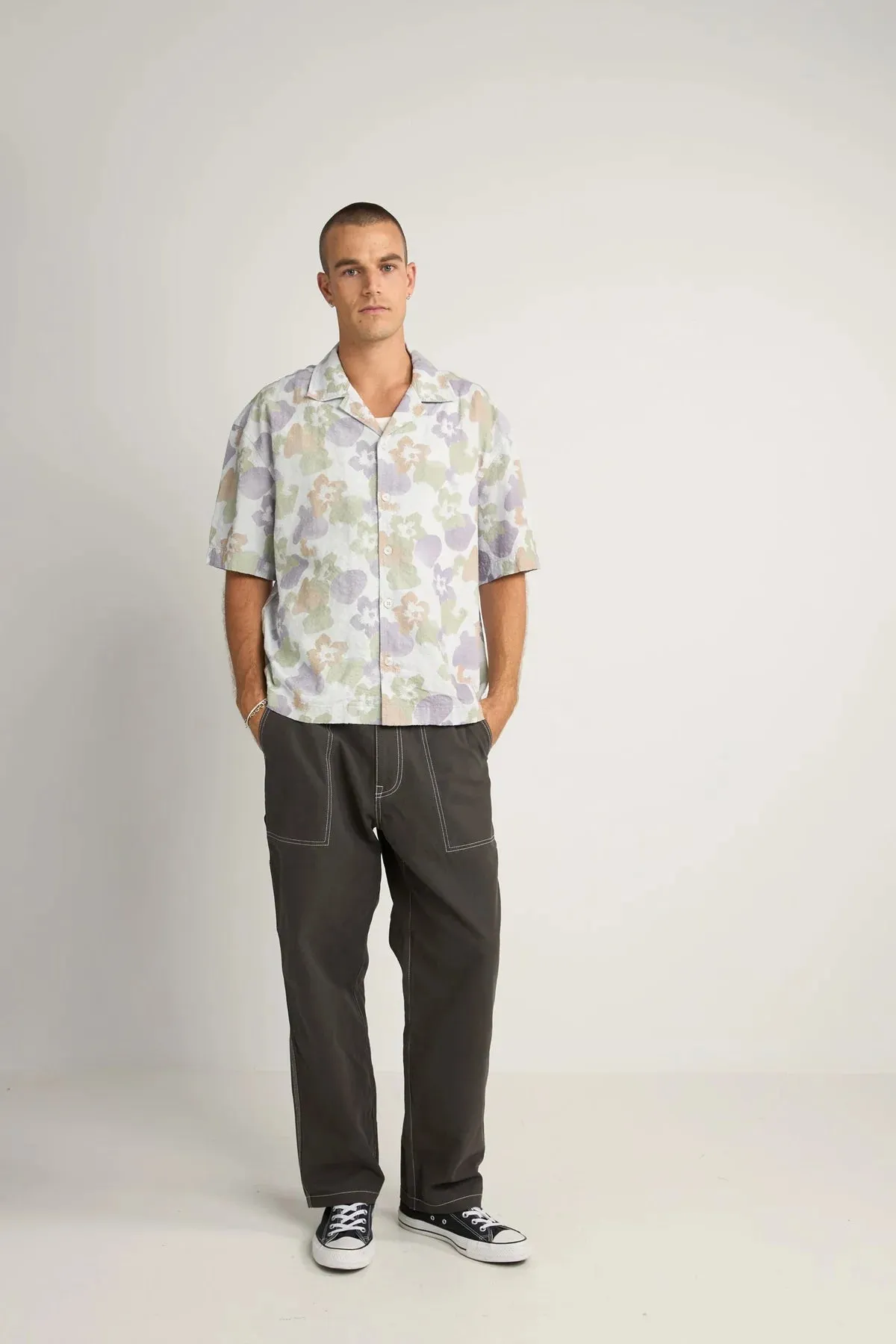 Relaxed Floral Camo Ss Shirt
