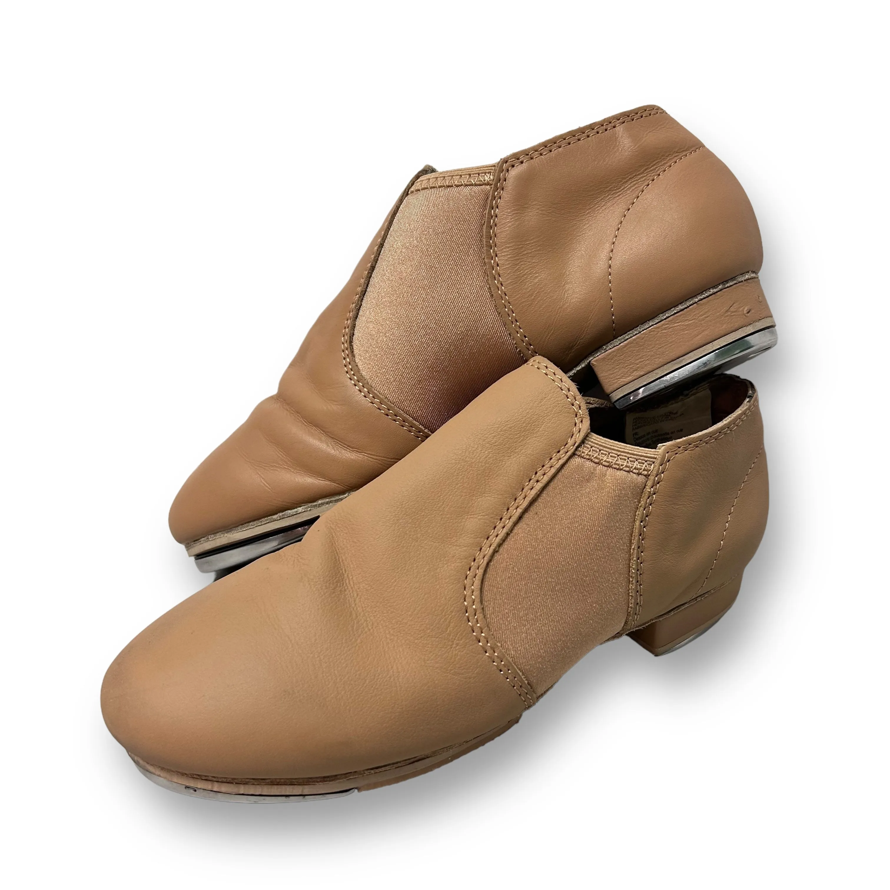 Revolution Size 7 Nude Soft Stretch Women’s / Youth Tap Shoes