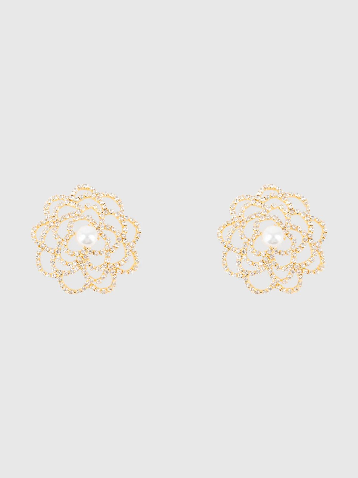 Rhinestone & Pearl Floral Pasties