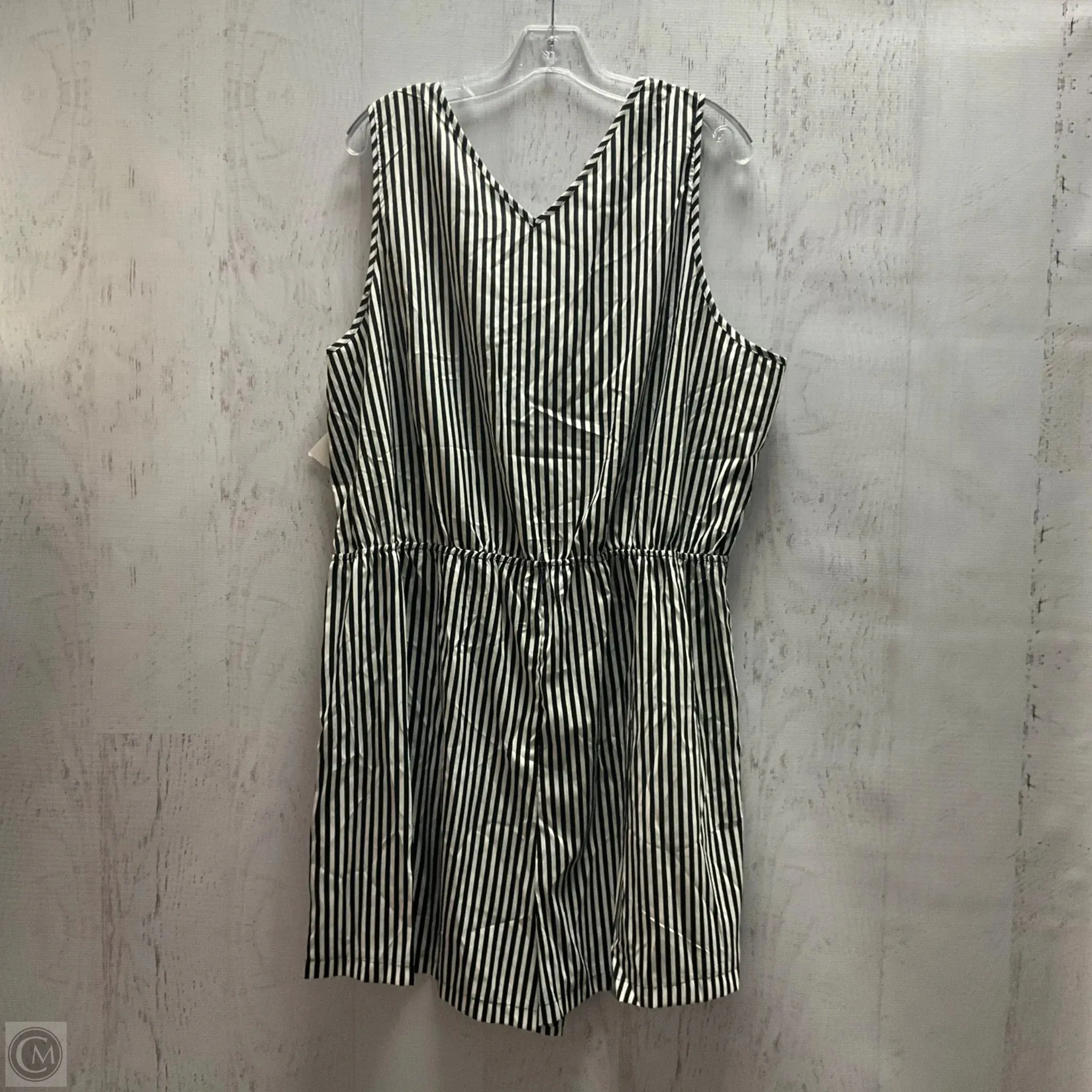 Romper By Shein In Striped Pattern, Size: 4x