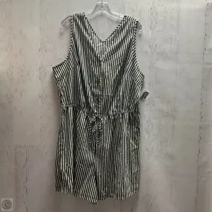 Romper By Shein In Striped Pattern, Size: 4x
