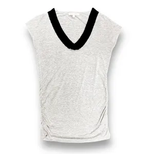 Rosie Pope Size M Gray Ribbon V-Neck Comfy Maternity Top