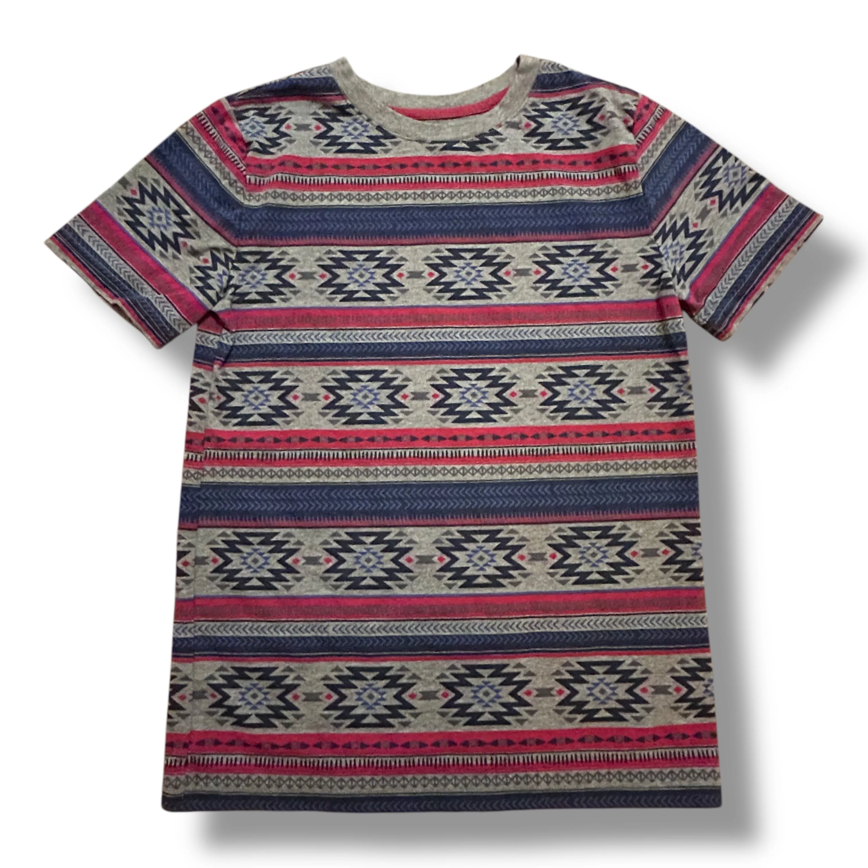 Ruff Hewn Size 10/12 Youth Boy Aztec Print Short Sleeve Shirt