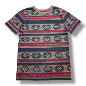 Ruff Hewn Size 10/12 Youth Boy Aztec Print Short Sleeve Shirt